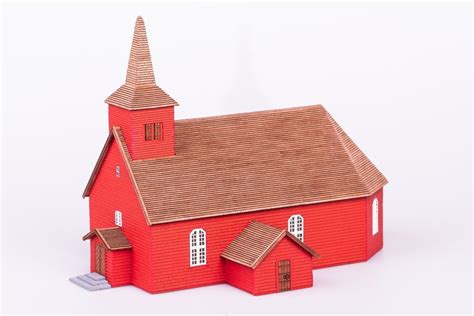 Wooden model of church Algaras - Wooden Gifts SOLY