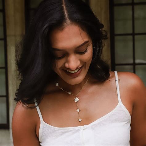 Juliet Star Burst Y Drop Necklace | 18ct Gold Plated | Luna Charles