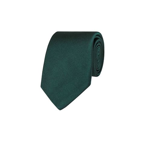 Diagonal Twill Silk Tie - Emerald Green | J.Hilburn