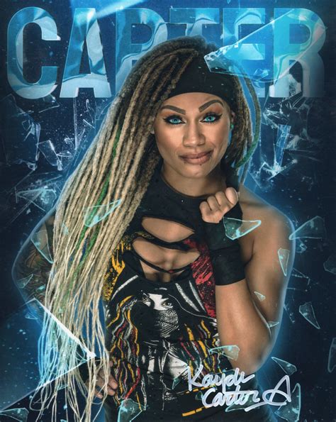 Kayden Carter (metallic 8x10) funhouse photo signed auto autographed W