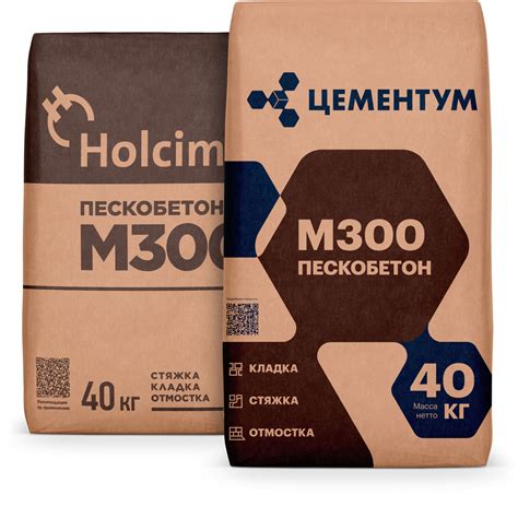 Пескобетон ЦЕМЕНТУМ М300 (Holcim) 40 кг - abc52.ru