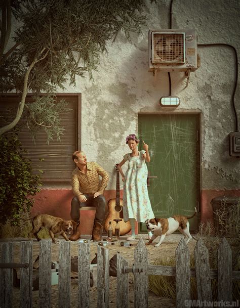 Tokkie Mother and Son 3D Render, Digital Art by GMArtworks