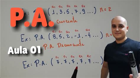 O Que Significa P.a. - 01 P.A. Progressão Aritmética: O que é uma PA? - YouTube