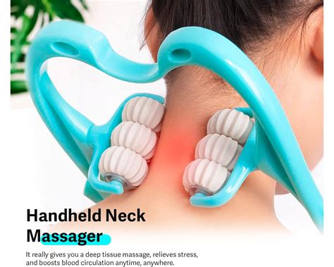 MaxMount Neck Massage Roller - Turquoise - MaxGaming.com