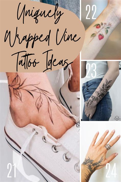 Small Vine Flower Tattoo Designs | Best Flower Site