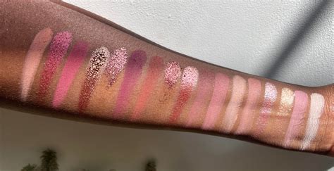 Huda Beauty New Nudes and Rose Quartz on Dark Skin : r/swatchitforme
