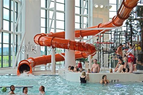 Indoor Playground Swimming Pool Fiberglass Tube Slide - Buy Swimming ...
