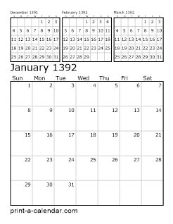 Download 1392 Printable Calendars