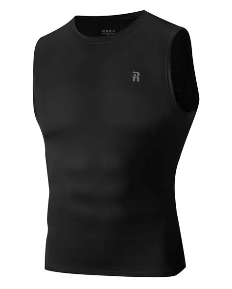 runhit sleeveless compression shirt men athletic base layer shirts