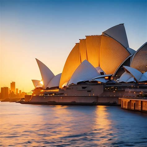 Premium AI Image | Sydney opera House Closeup generated by AI