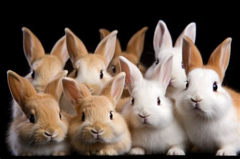 Fluffy Bunnies stock illustration. Illustration of adorable - 279165220