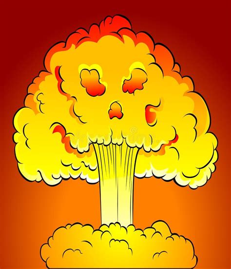 Kern explosie vector illustratie. Illustration of ongeval - 24110168