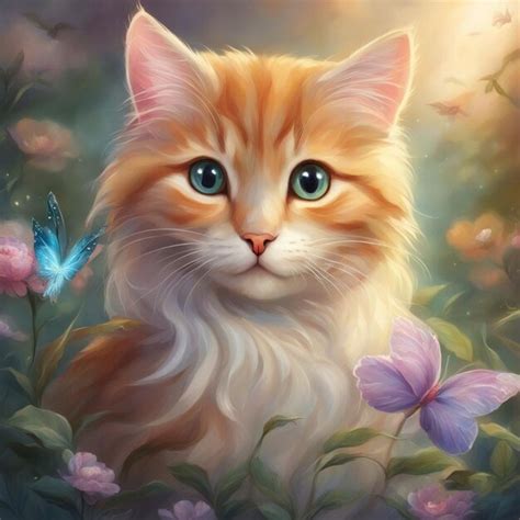 Premium AI Image | Adorable Cat Animals wallpaper