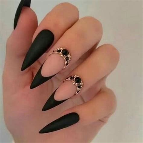15+ Enigmatic Matt Black Nails To Intrigue Everyone