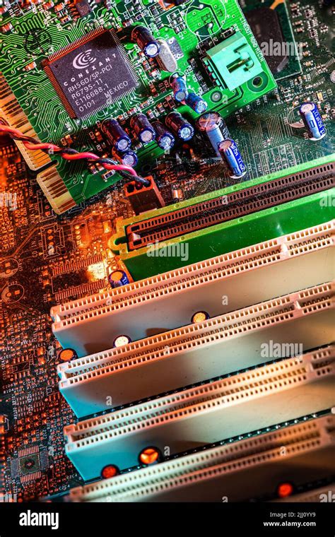 Close up of old computer parts Stock Photo - Alamy