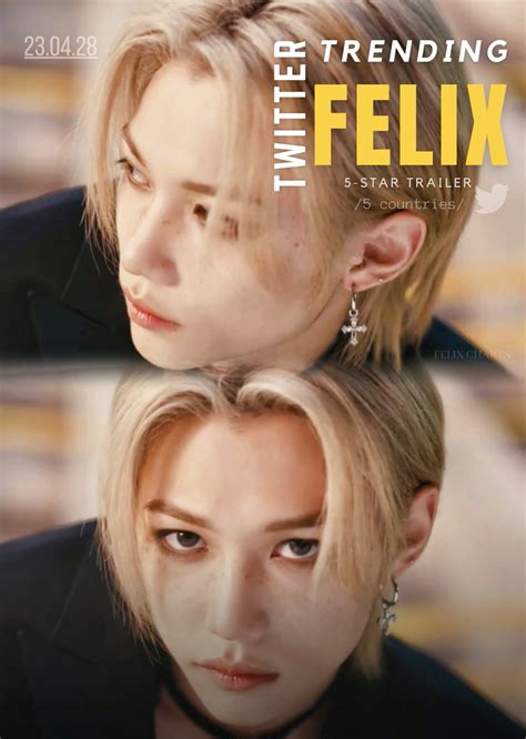 FELIX CHARTS on Twitter: "📈 TRENDS | 230428 🌟#FELIX’s been trending in ...