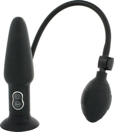 bol.com | Seven Creations Inflatable - Buttplug - Zwart - Opblaasbaar ...