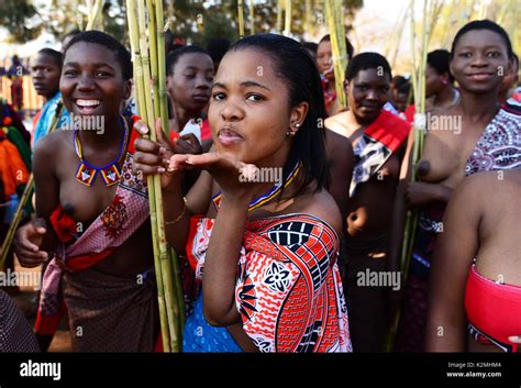 Swaziland Umhlanga Reed Dance Stock Photo - Alamy
