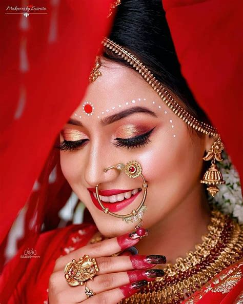 Bengali Bride, Bengali Wedding, Nath Nose Ring, Septum Ring, Beautiful ...