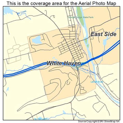 Aerial Photography Map of White Haven, PA Pennsylvania