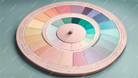 pastel color wheel premium ai generated image