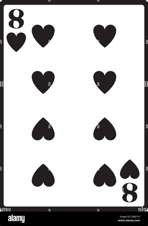 eight of hearts card icon, flat design Stock Vector Image & Art - Alamy