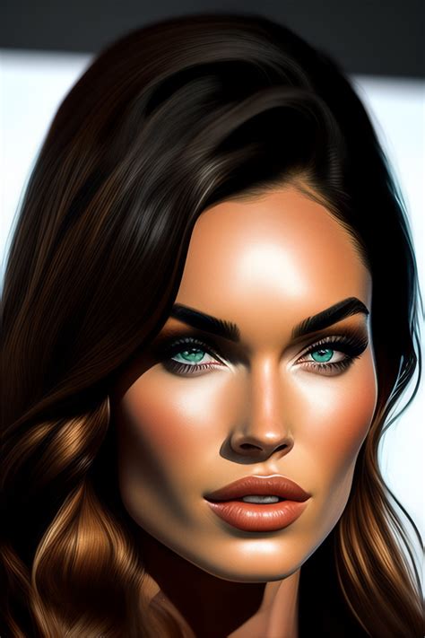 Lexica - Megan fox closeup of face. licking lips. hyperrealistic