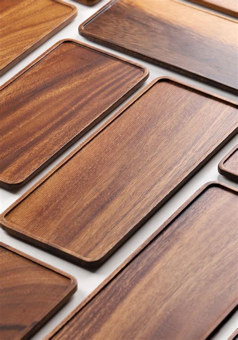 Маленький сервировочный поднос Musowood из акации, прямоугольная ...