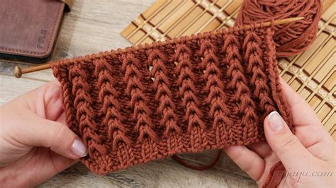 Разные узоры спицами Sky-wool.ru