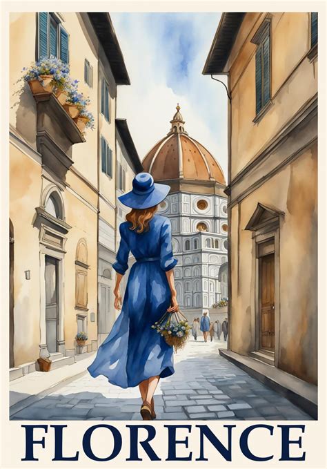Florence, Italy Travel Poster Free Stock Photo - Public Domain Pictures