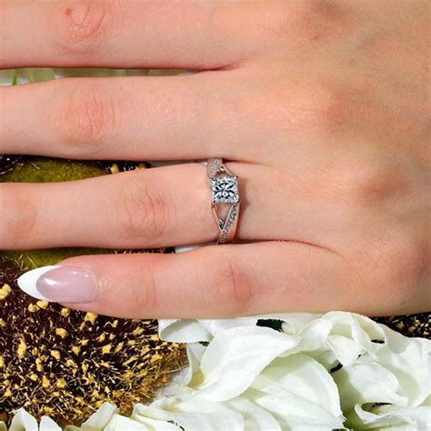 Princess Cut Pave Ring | Barkev's