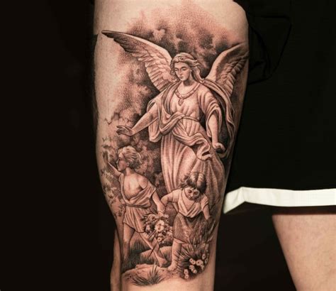 11+ Female Protector Guardian Angel Tattoo Ideas That Will Blow Your Mind!