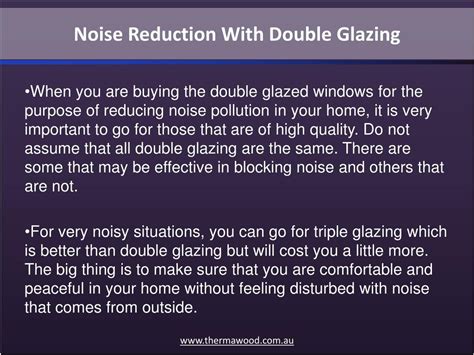 PPT - Noise Reduction With Double Glazing PowerPoint Presentation, free