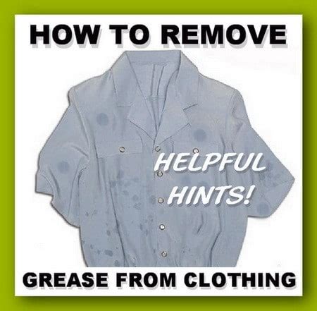 How To Remove Grease Stains From Clothes
