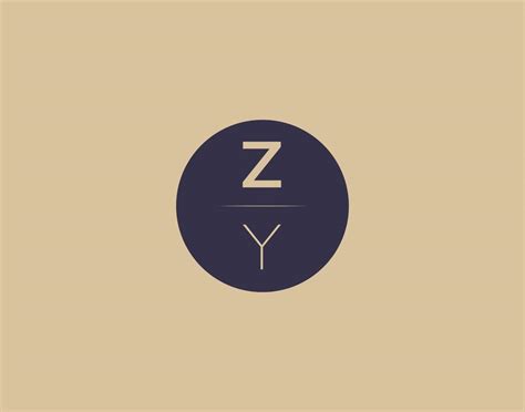 ZY letter modern elegant logo design vector images 19149186 Vector Art ...