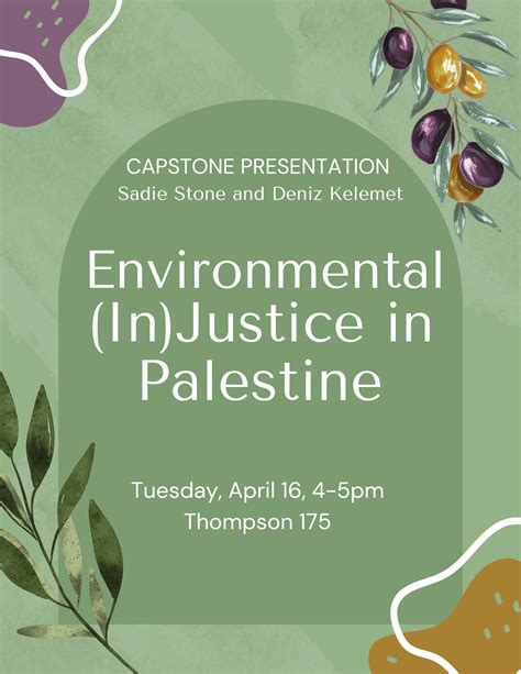 Environmental (In) Justice in Palestine | University of Puget Sound