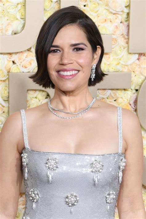 AMERICA FERRERA at 81st Annual Golden Globe Awards in Los Angeles 01/07