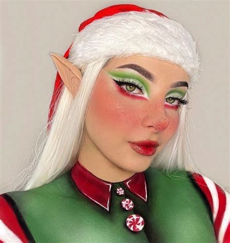 elf halloween makeup christmas eye makeup xmas makeup christmas makeup