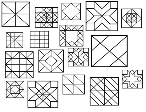 geometric square designs  png  svg files cut files etsy