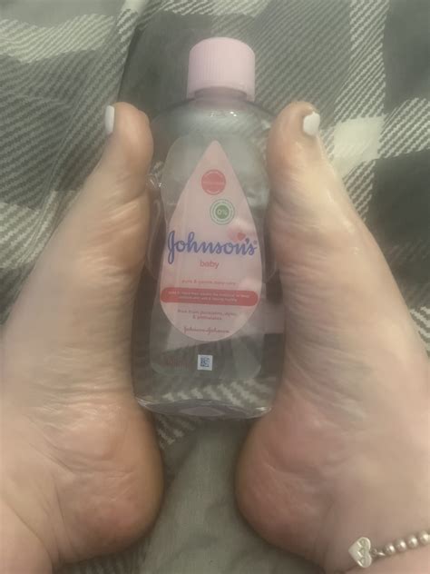 Playing with baby oil - Fun With Feet