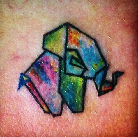 Watercolor elephant tattoo | Watercolor elephant tattoos, Elephant ...