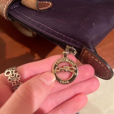 Long Cham small purple hand bag - Depop
