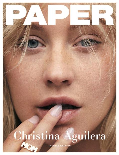 Christina Aguilera Revels A Fresh Face On The April Cover Of PAPER ...