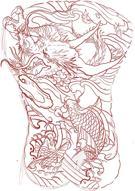 Chinese Dragon Free Tattoo Stencil Dragon Tattoo Stencil Dragon | The ...