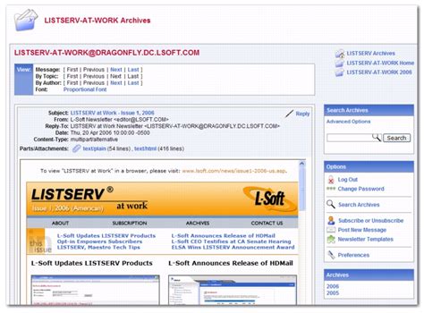 working  archives   web interface