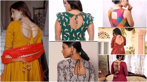 Kurti back neck design - Simple Craft Idea