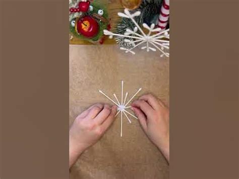 #shorts #суперкнига #різдво #саморобка Сніжинка з ватних паличок - YouTube