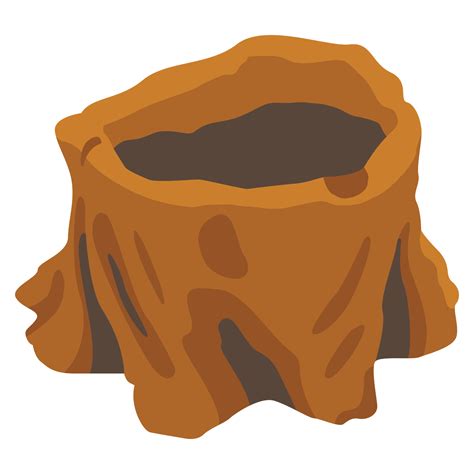 Log Pot Nature 2D Color Illustrations 28538972 PNG