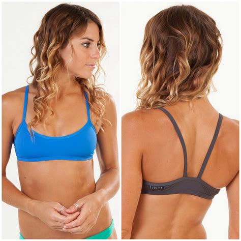 Jolyn Swimwear | Ghost Top | Water Blue & Asphalt | Jolyn swimwear