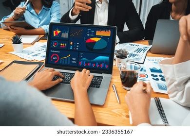 financial data analysis dashboard  fintech stock photo